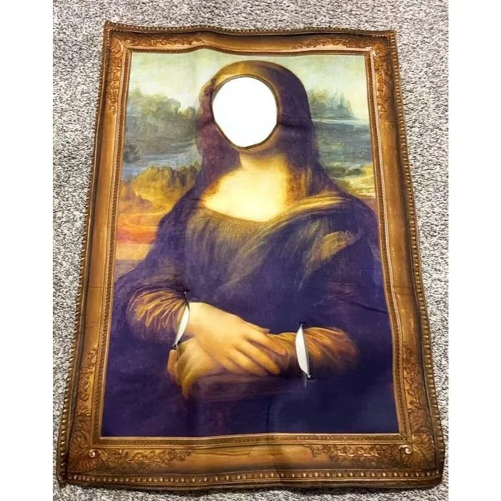 Halloween Famous Paintings Costume, Cosplay Funny Mural Costume for Adult